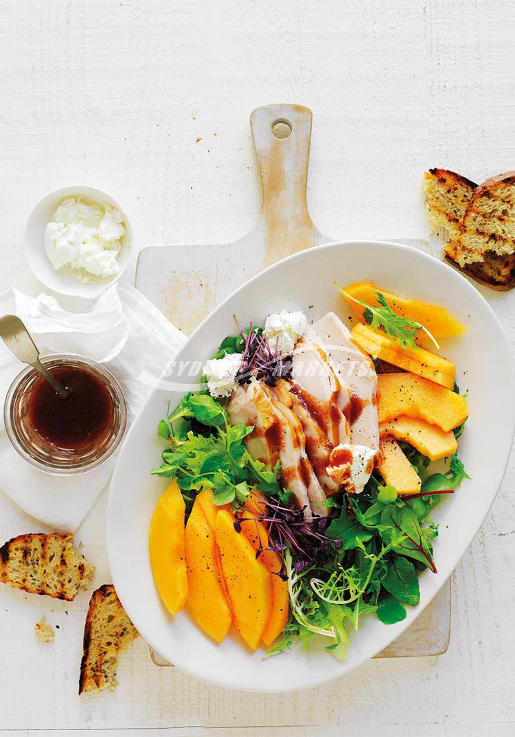 Rockmelon & turkey salad